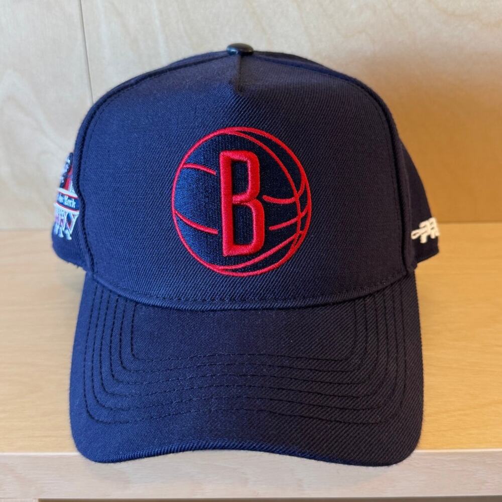 Brooklyn Nets Pro Standard Navy and Red Basketball Est 2013 NBA Cap NYC